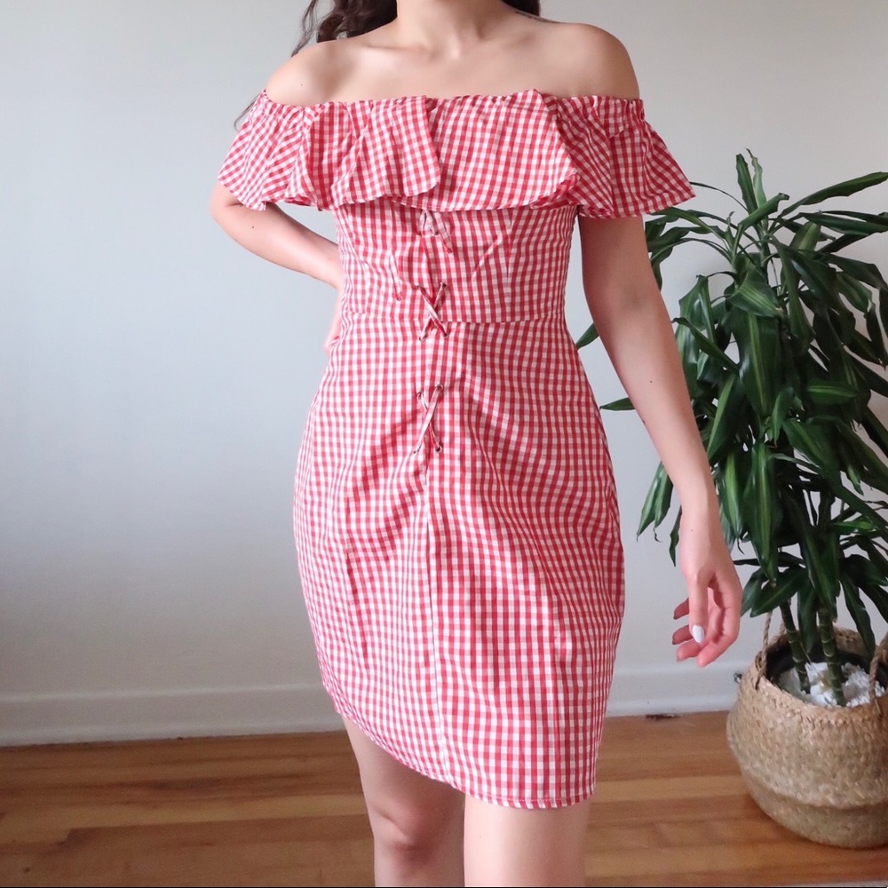 Brand New Off Shoulder Mini Sundress